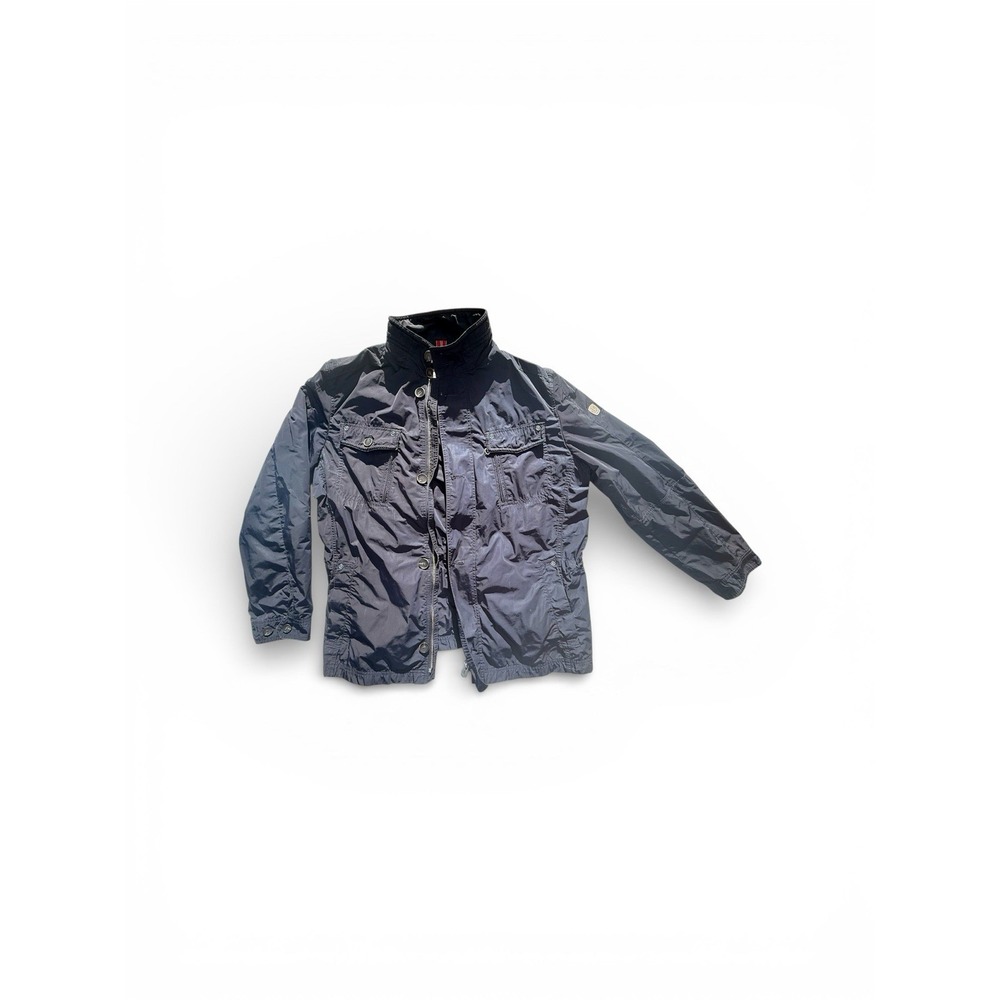Bugatti Jacket Mens XL Blue Windbreaker Full Zip Pockets Outdoor Travel